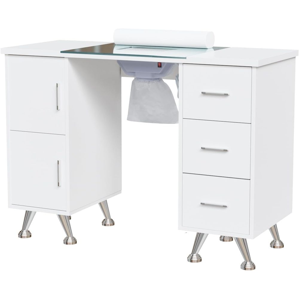Manicure Table Nail Desk for N - Wrist Rest Wood avis et prix
