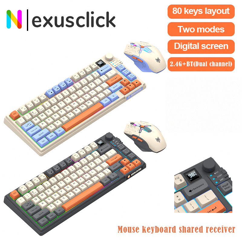 New Dual-Mode 80 Keys Wireless - Gaming Keyboard Mouse Set avis et prix