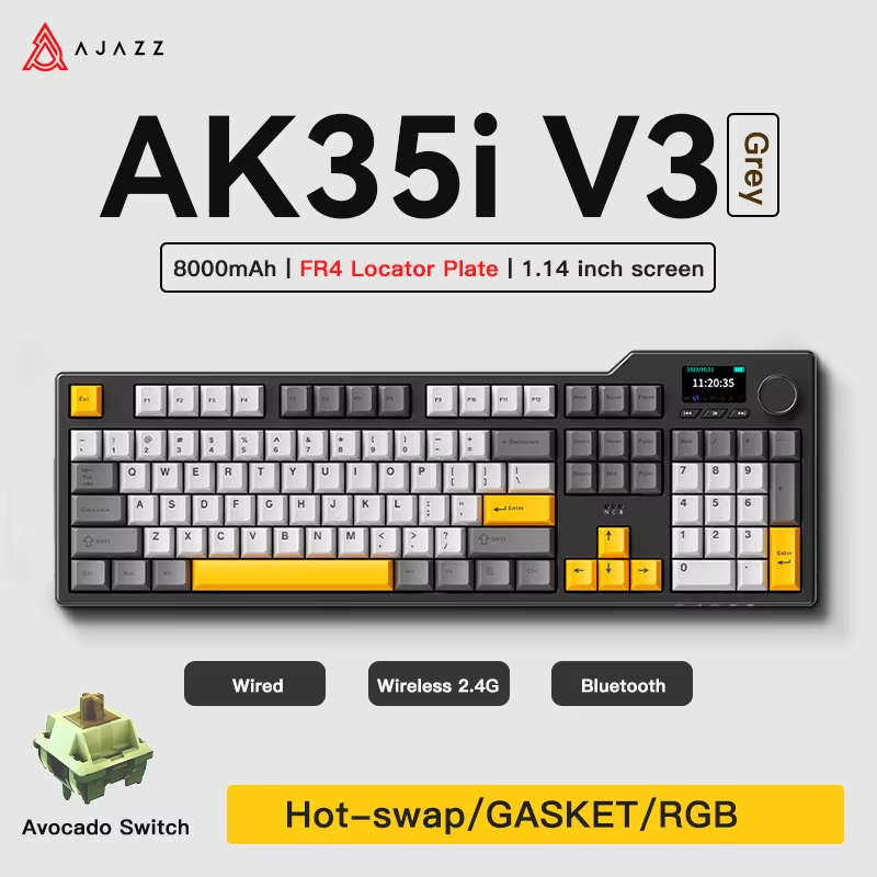 Ajazz AK35I V3/V4 MAX Tri-mode - Keyboard Gaming Mac avis et prix