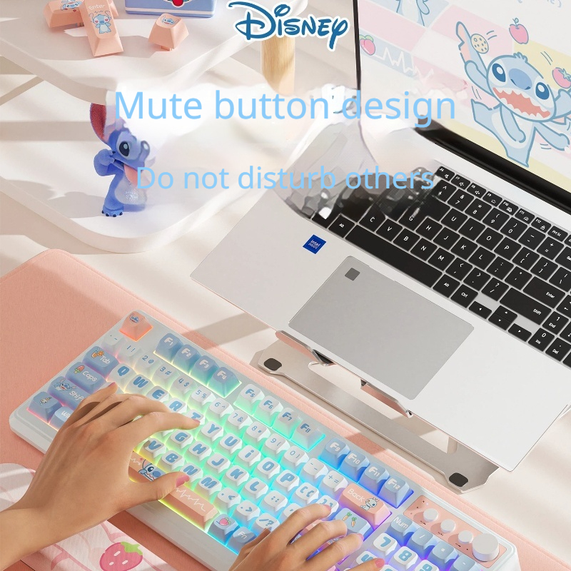 Disney Stitch Silent Noiseless - Gaming Keyboard Mouse Set avis et prix