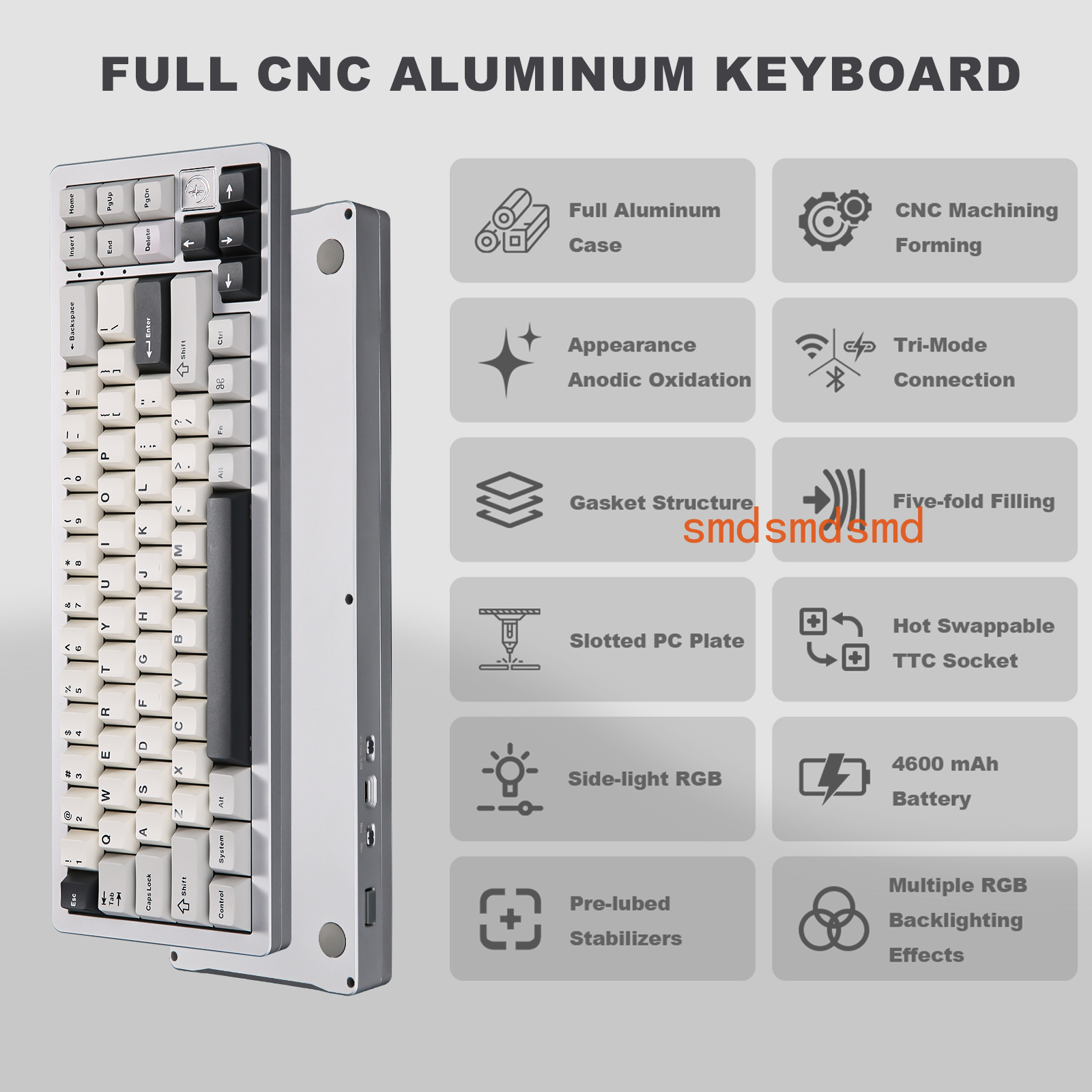 AL71 Silver CNC Aluminum Mecha - Keyboard Gaming Mac avis et prix