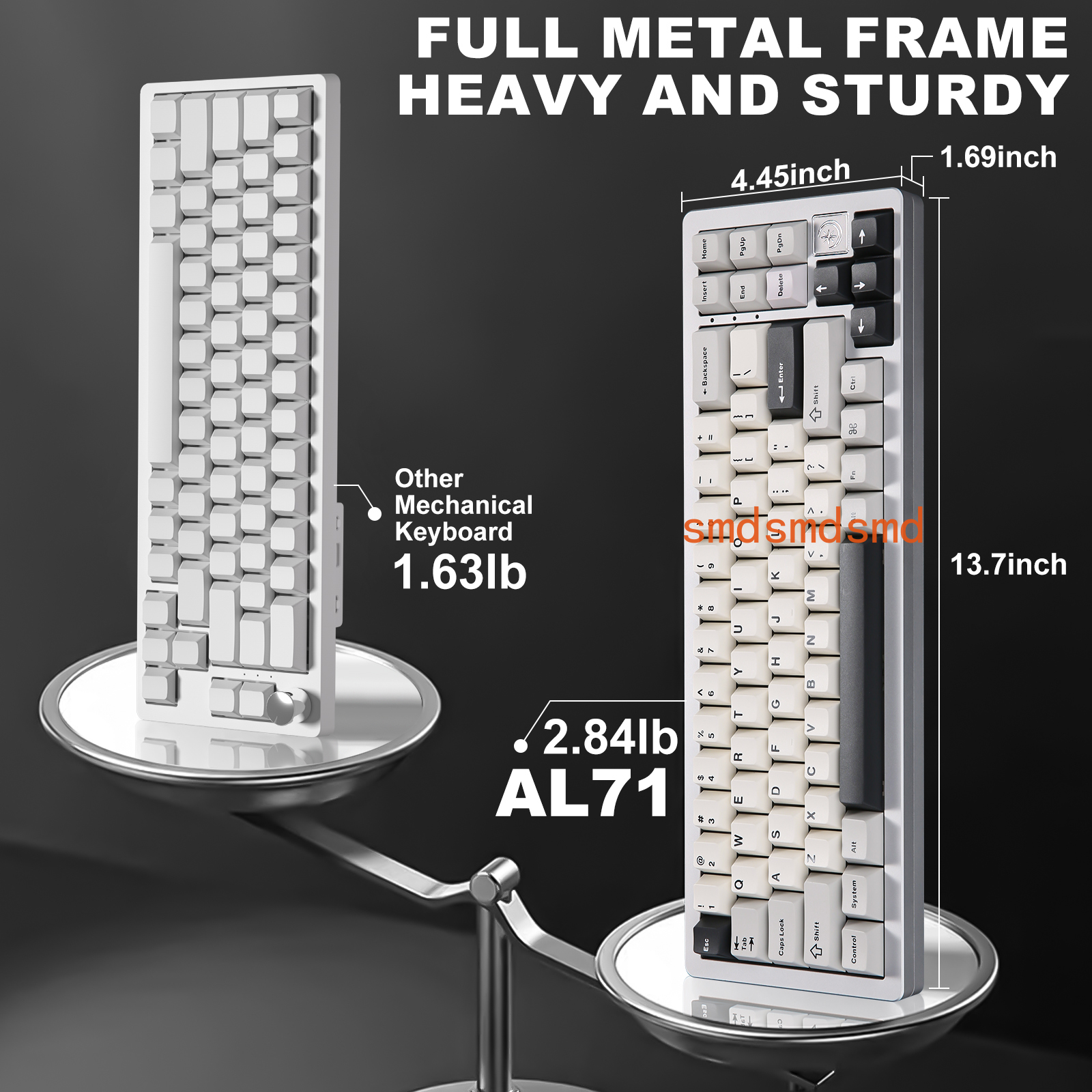 AL71 Silver CNC Aluminum Mecha - Keyboard Gaming Mac avis et prix