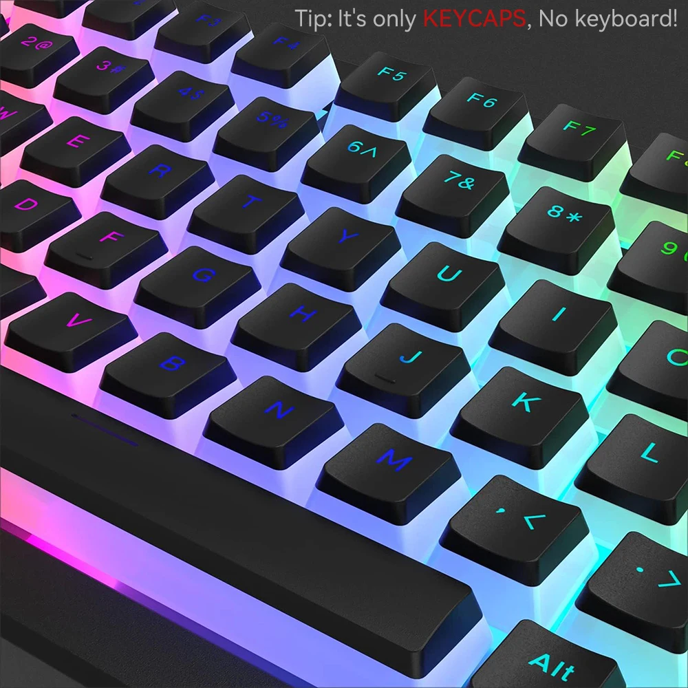 New Pudding PBT Keycaps 129 Ke - Keyboard Gaming Transparent avis et prix