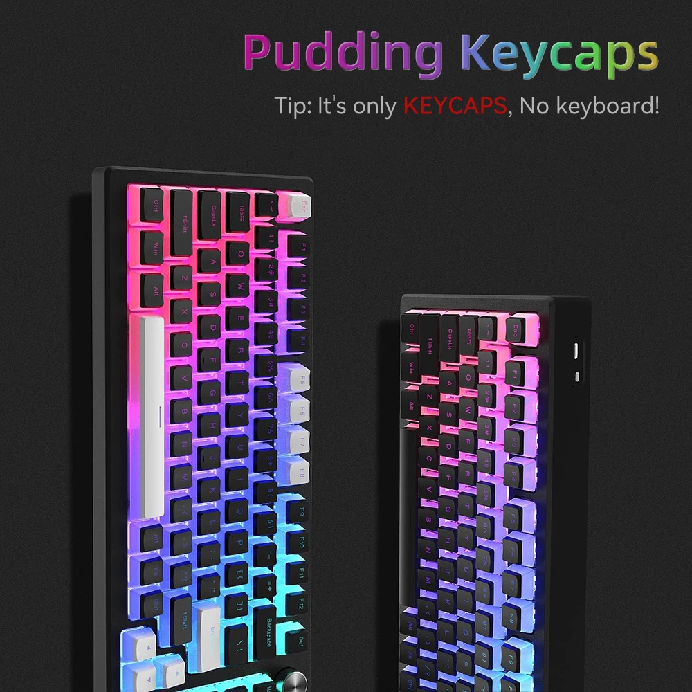 New Pudding PBT Keycaps 129 Ke - Keyboard Gaming Transparent avis et prix