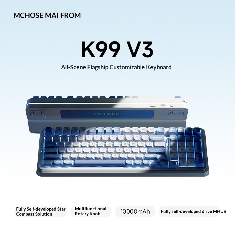 MCHOSE K99 V3 Customizable Mec - Gaming Keyboard Bluetooth avis et prix