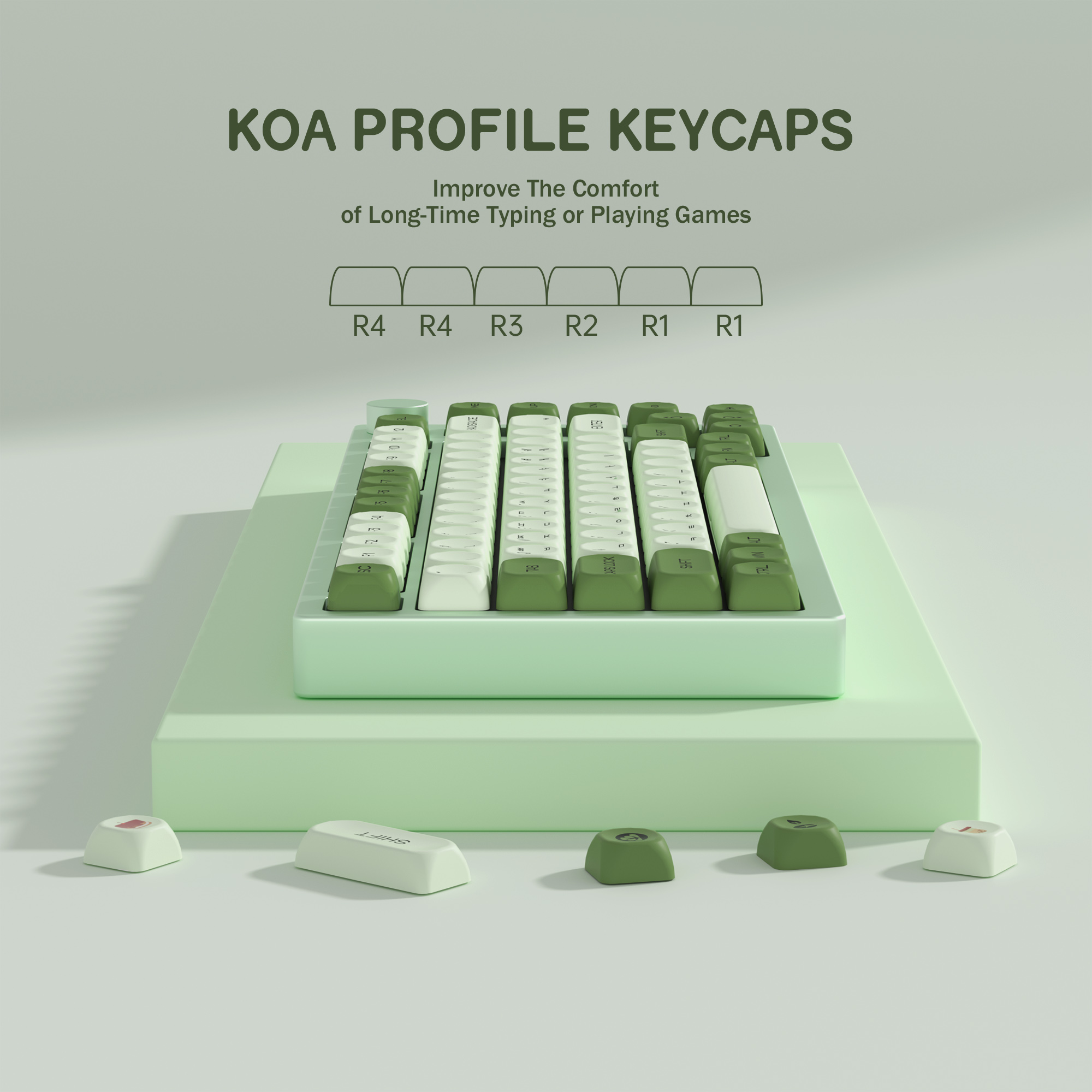 KBDiy Matcha Korean Keycap Gre - Keyboard Gaming Mac avis et prix