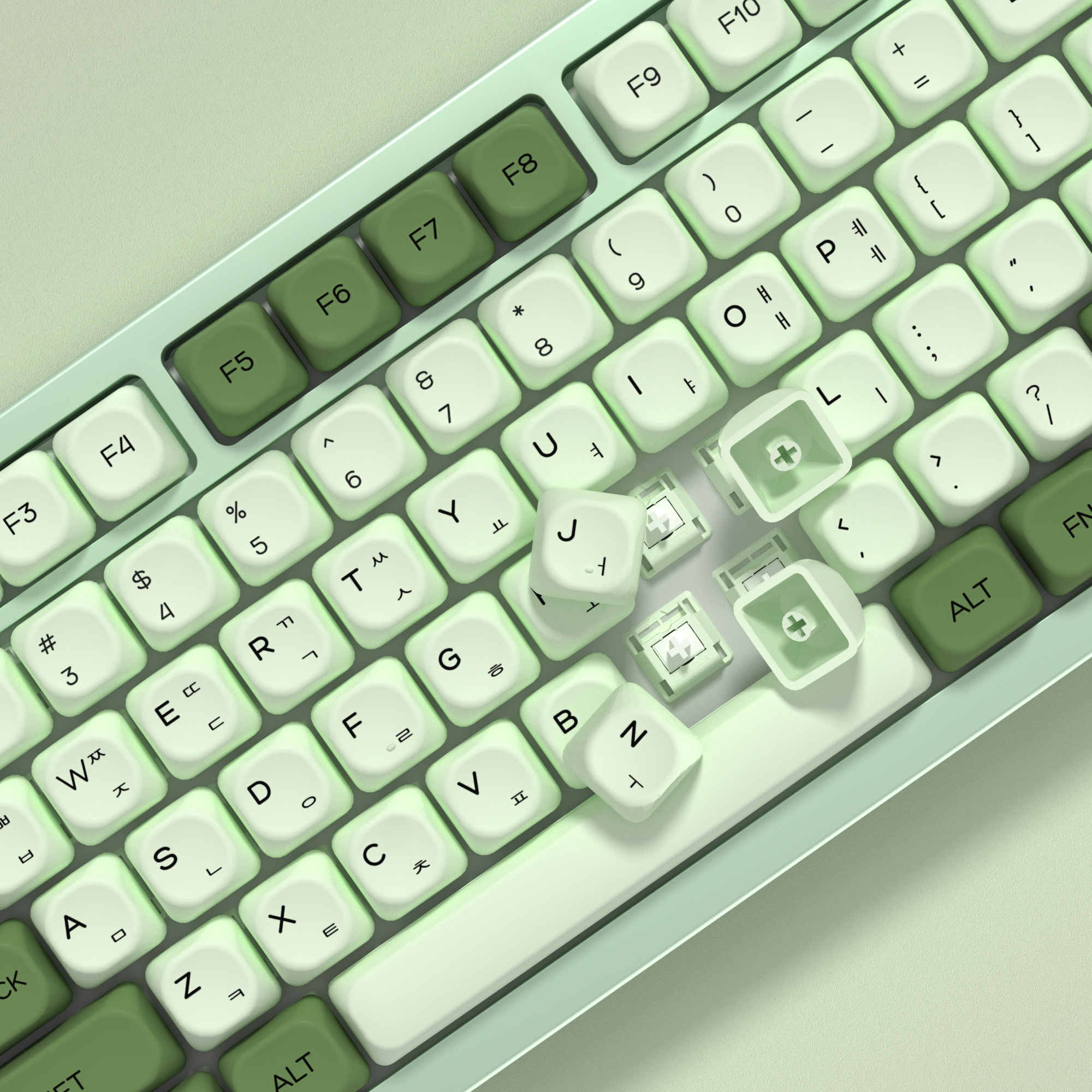 KBDiy Matcha Korean Keycap Gre - Keyboard Gaming Mac avis et prix