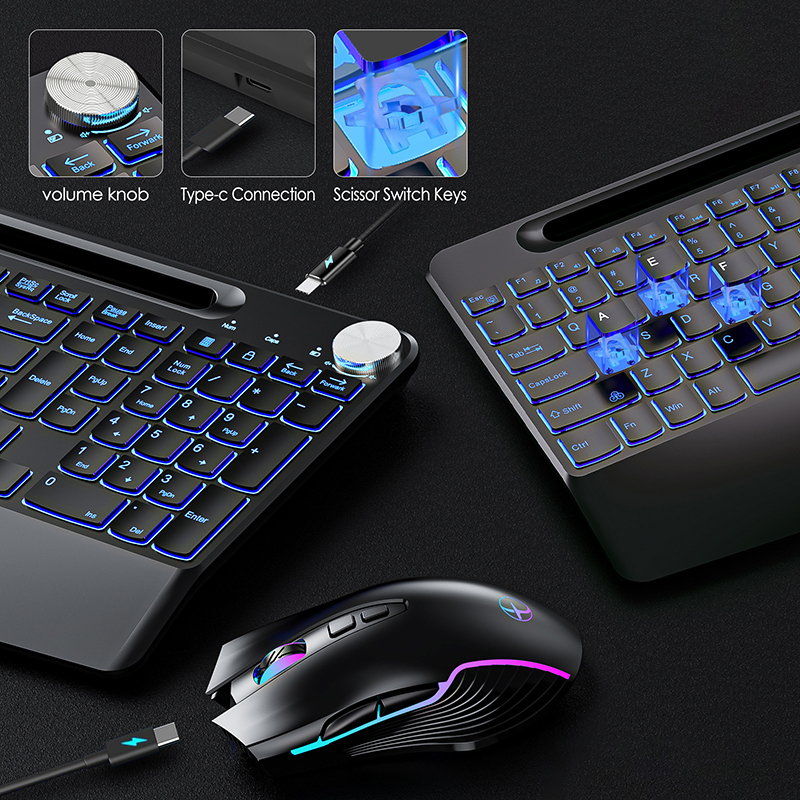 2.4G&Type-C Wireless Keyboard  - Gaming Keyboard Mouse Set avis et prix