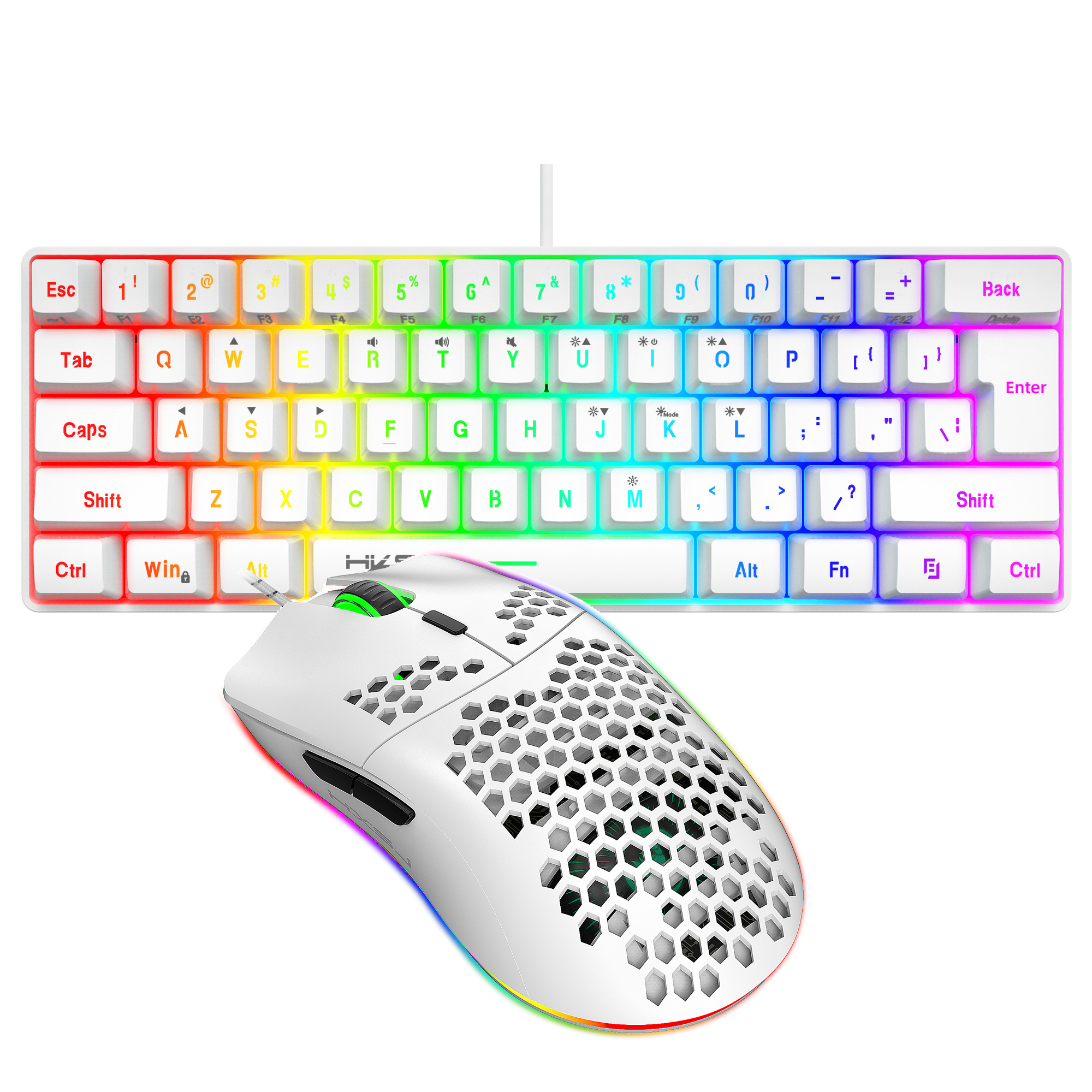 Hot selling HXSJ 61 keys V700  - Gaming Keyboard Mouse Set avis et prix