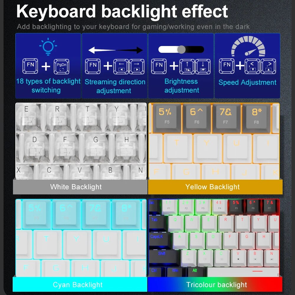 E-YOOSO Z686 USB Mini Slim Mec - Gaming Keyboard Mobile avis et prix