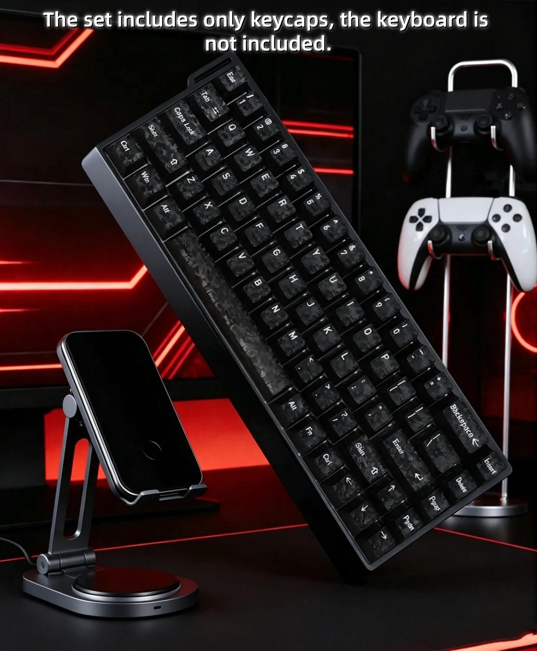 2026 New Forged Carbon Fiber T - Keyboard Gaming Transparent avis et prix