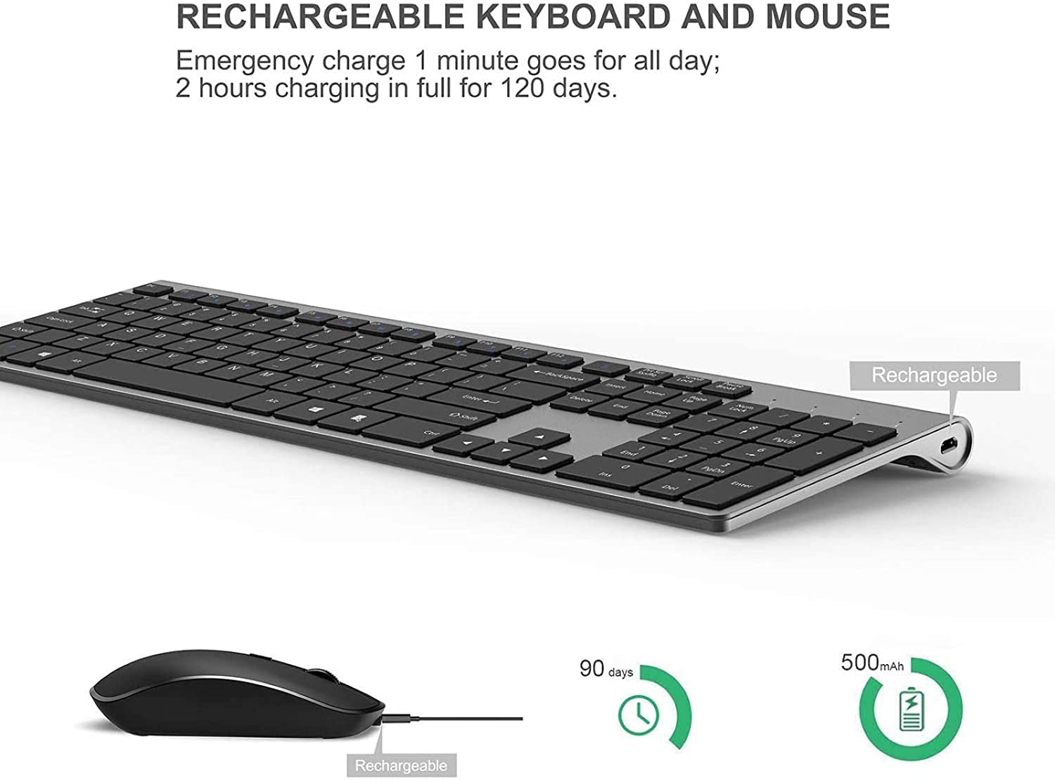 Rechargeable Wireless Keyboard - Gaming Keyboard Ergonomic avis et prix