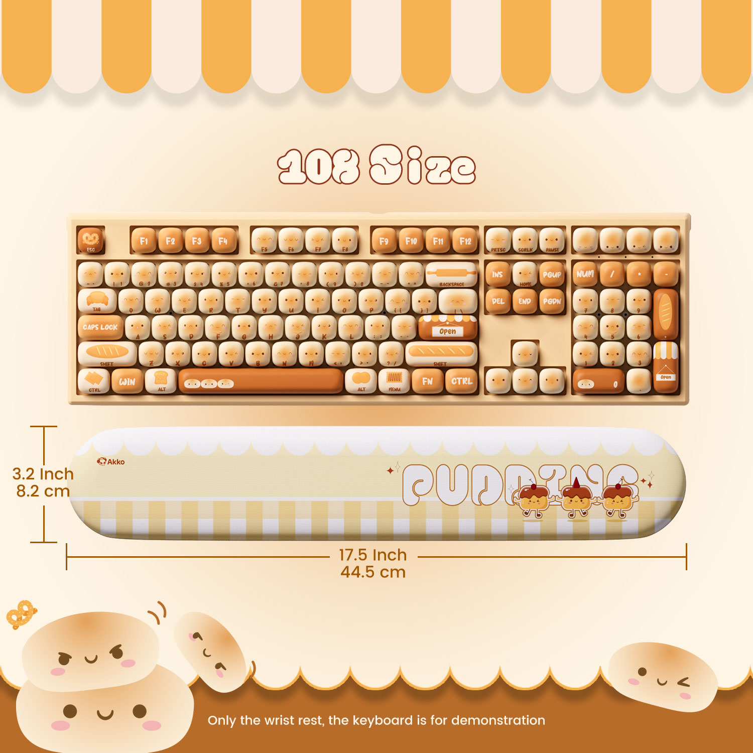 Akko Pudding Buns Keyboard Wri - Gaming Keyboard Ergonomic avis et prix