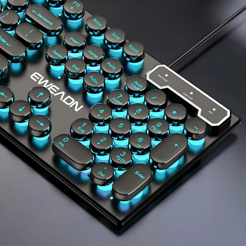 Retro Punk Mechanical Feel Key - Gaming Keyboard Mouse Set avis et prix