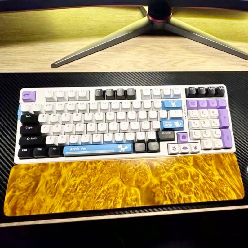 Natural Solid Wood Keyboard Pl - Wrist Rest Wood avis et prix