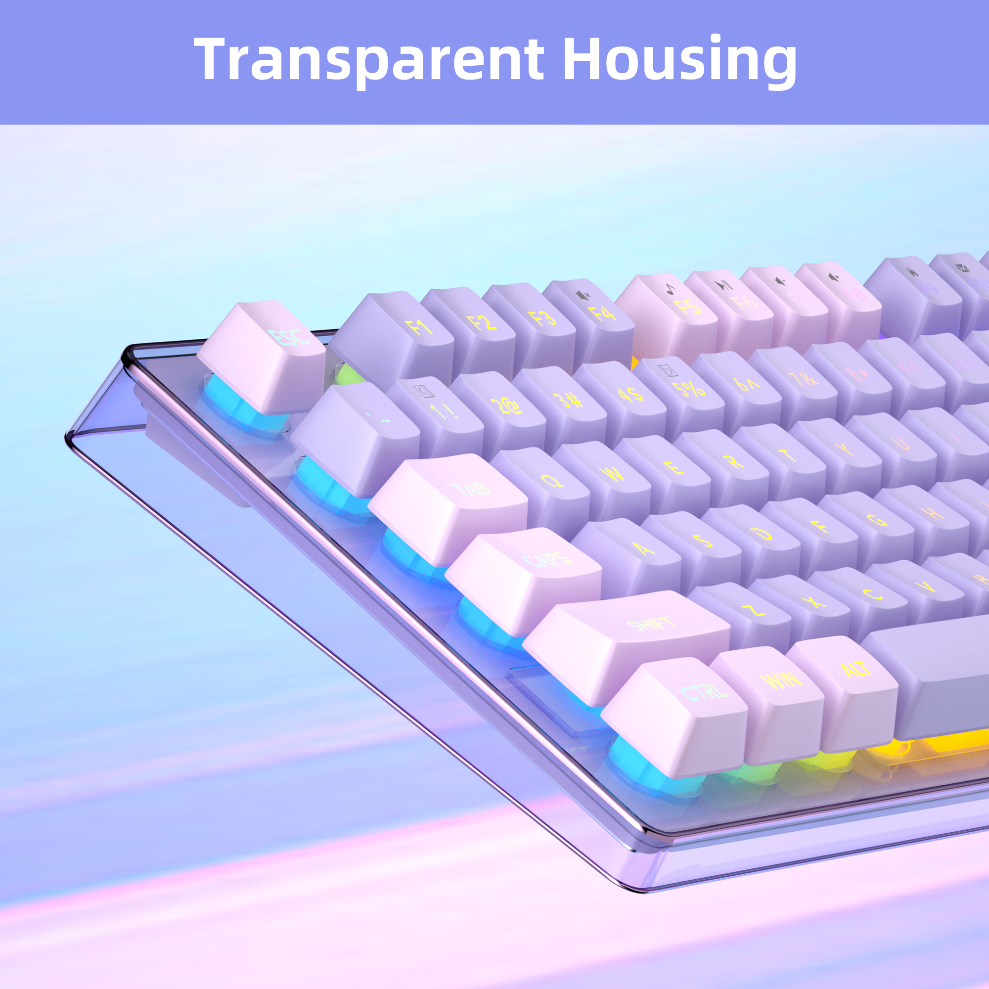 MageGee V550 Wireless Gaming K - Keyboard Gaming Transparent avis et prix