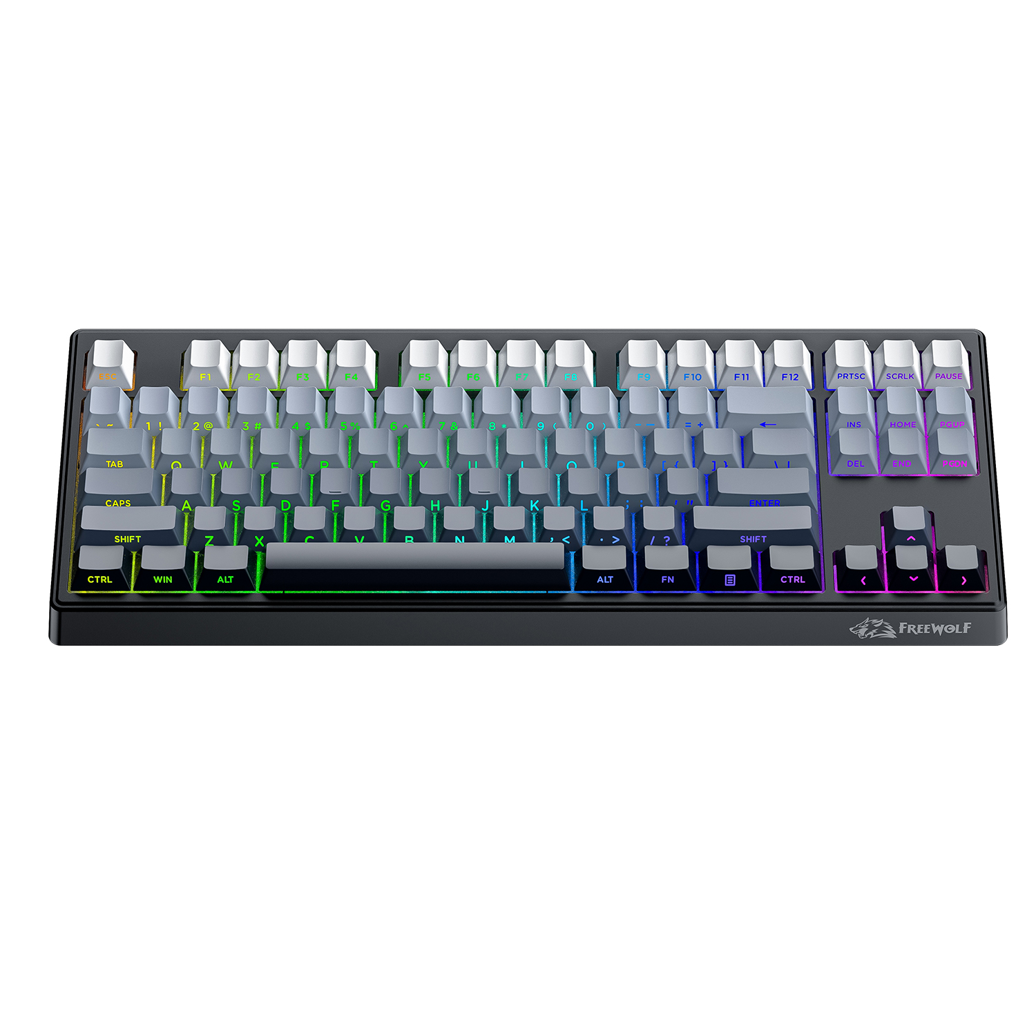 FREEWOLF M87 V2 87 Keys RGB Me - Keyboard Gaming Mac avis et prix