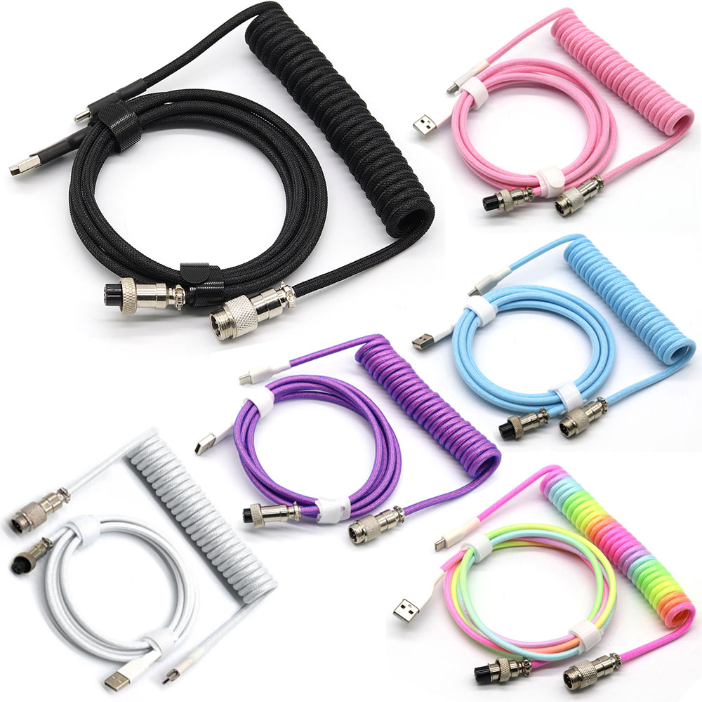 Mechanical Keyboard Coiled Cab - Gaming Keyboard Types avis et prix
