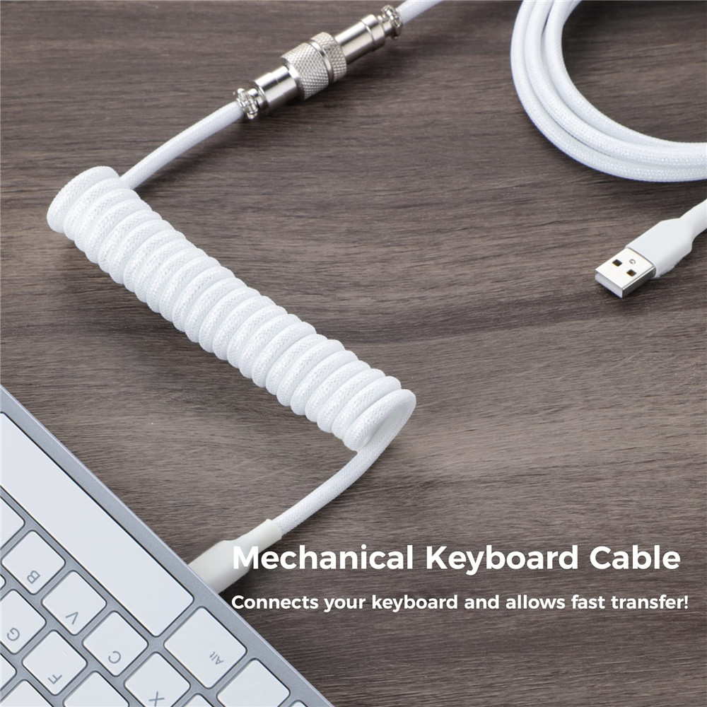Mechanical Keyboard Coiled Cab - Gaming Keyboard Types avis et prix