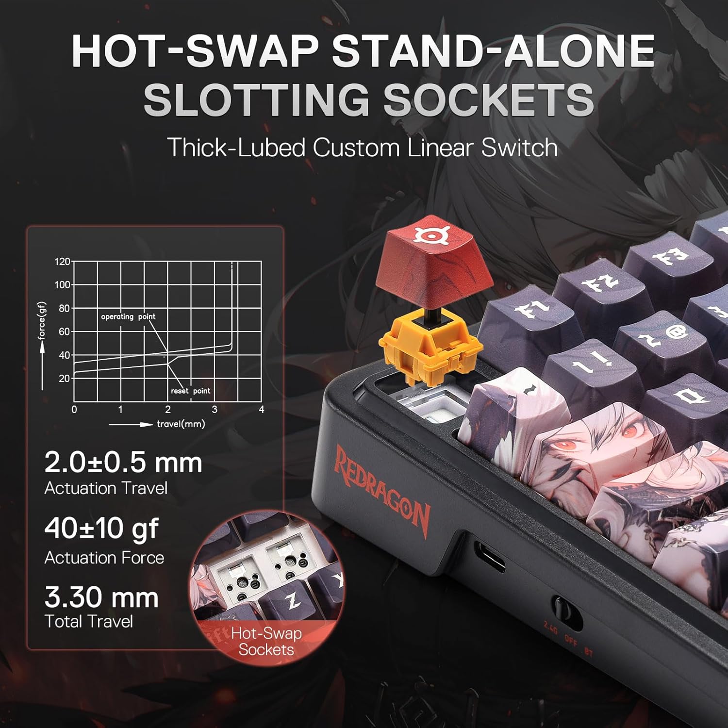 Redragon Wireless Gasket Gamin - Gaming Keyboard Mobile avis et prix