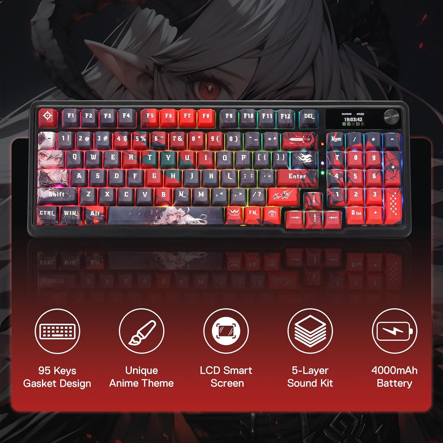 Redragon Wireless Gasket Gamin - Gaming Keyboard Mobile avis et prix