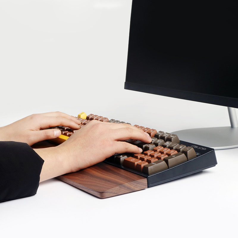 One-Hand Oak Walnut Wooden Key - Wrist Rest Wood avis et prix