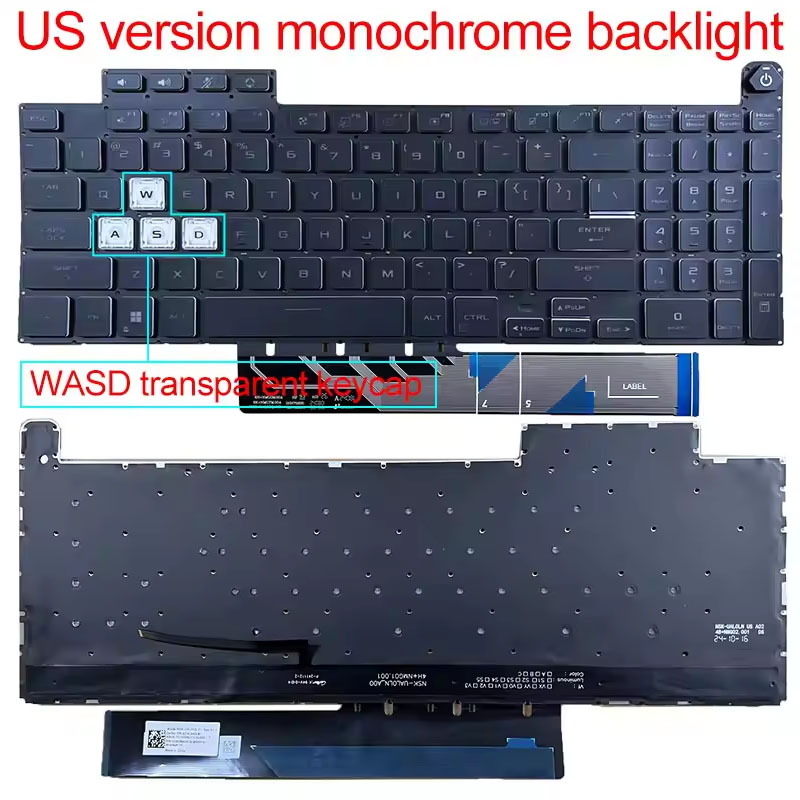 US Layout Keyboard With Backli - Gaming Keyboard Asus avis et prix