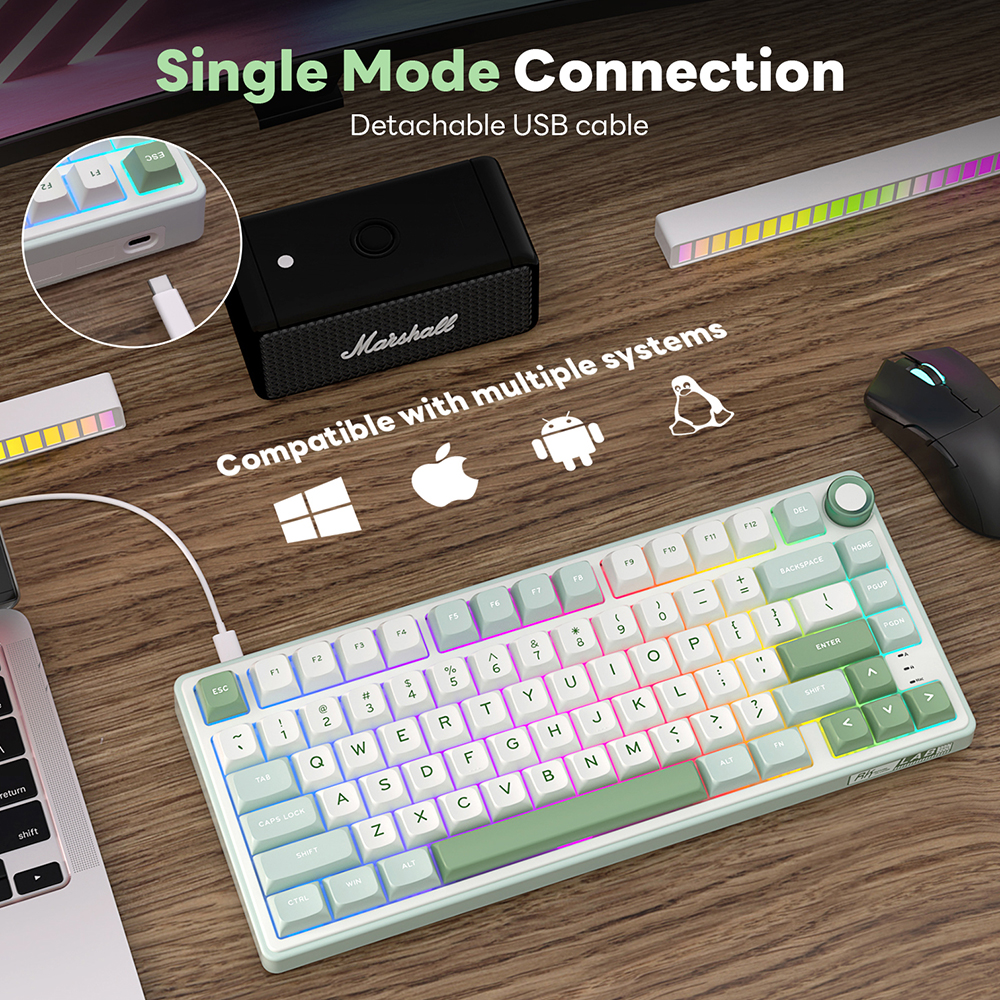 RK Royal Kludge R75 Gasket Wir - Gaming Keyboard Mobile avis et prix