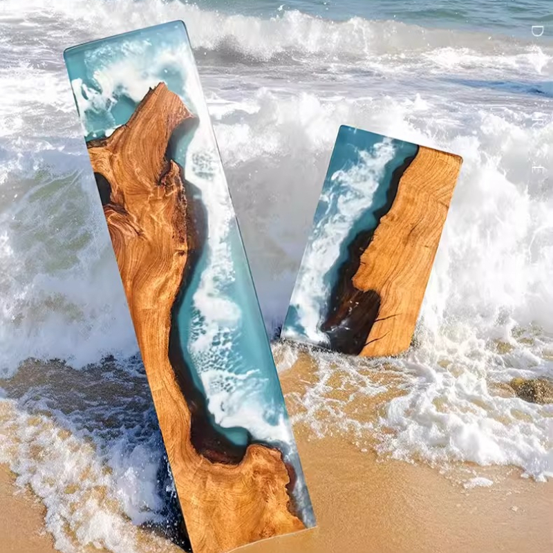 Handcrafted Ocean Wave Resin W - Wrist Rest Wood avis et prix
