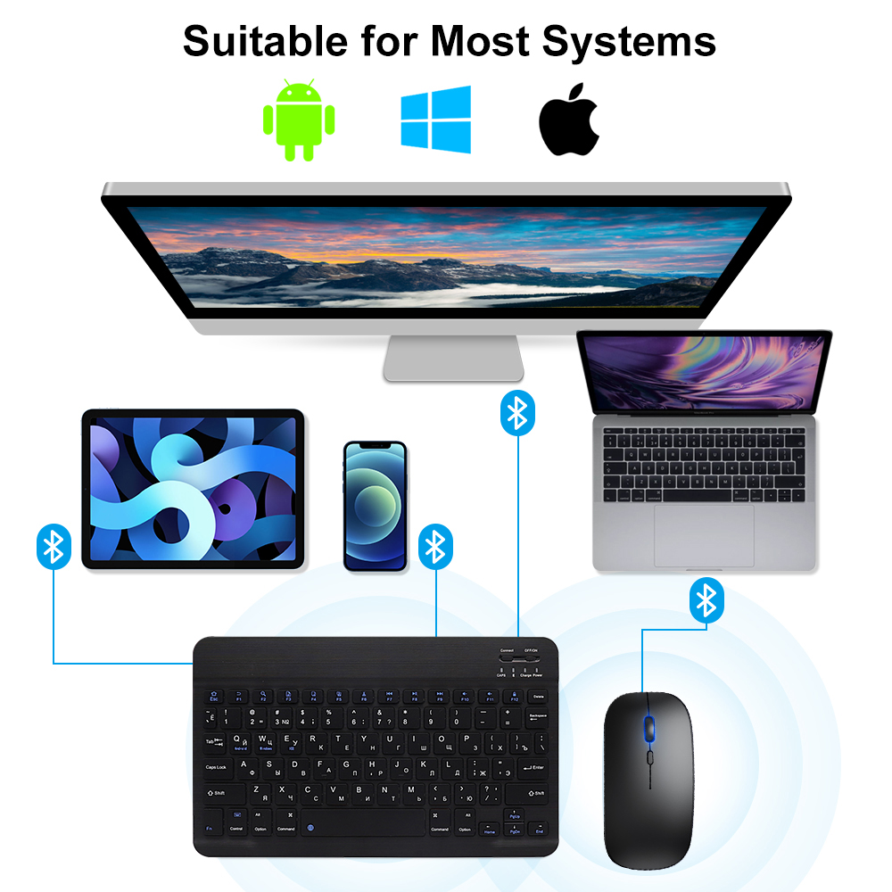 Bluetooth Keyboard and Mouse F - Gaming Keyboard Ergonomic avis et prix