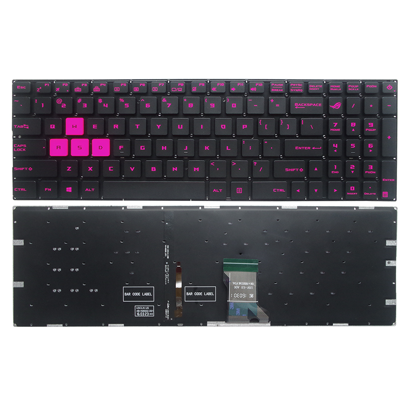 GZEELE English US Backlit Lapt - Gaming Keyboard Asus avis et prix