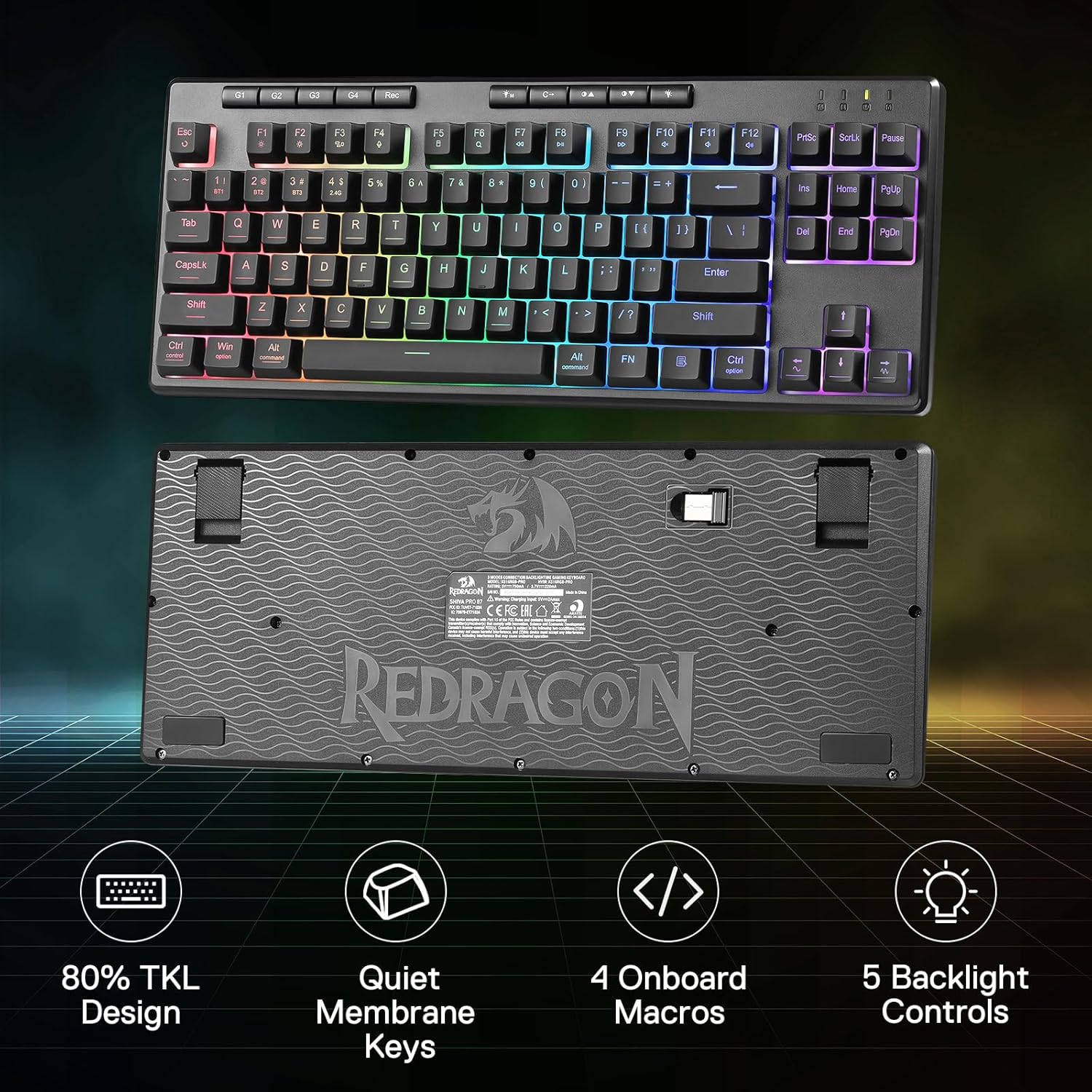 Redragon K516 PRO Shiva TKL RG - Gaming Keyboard Mobile avis et prix