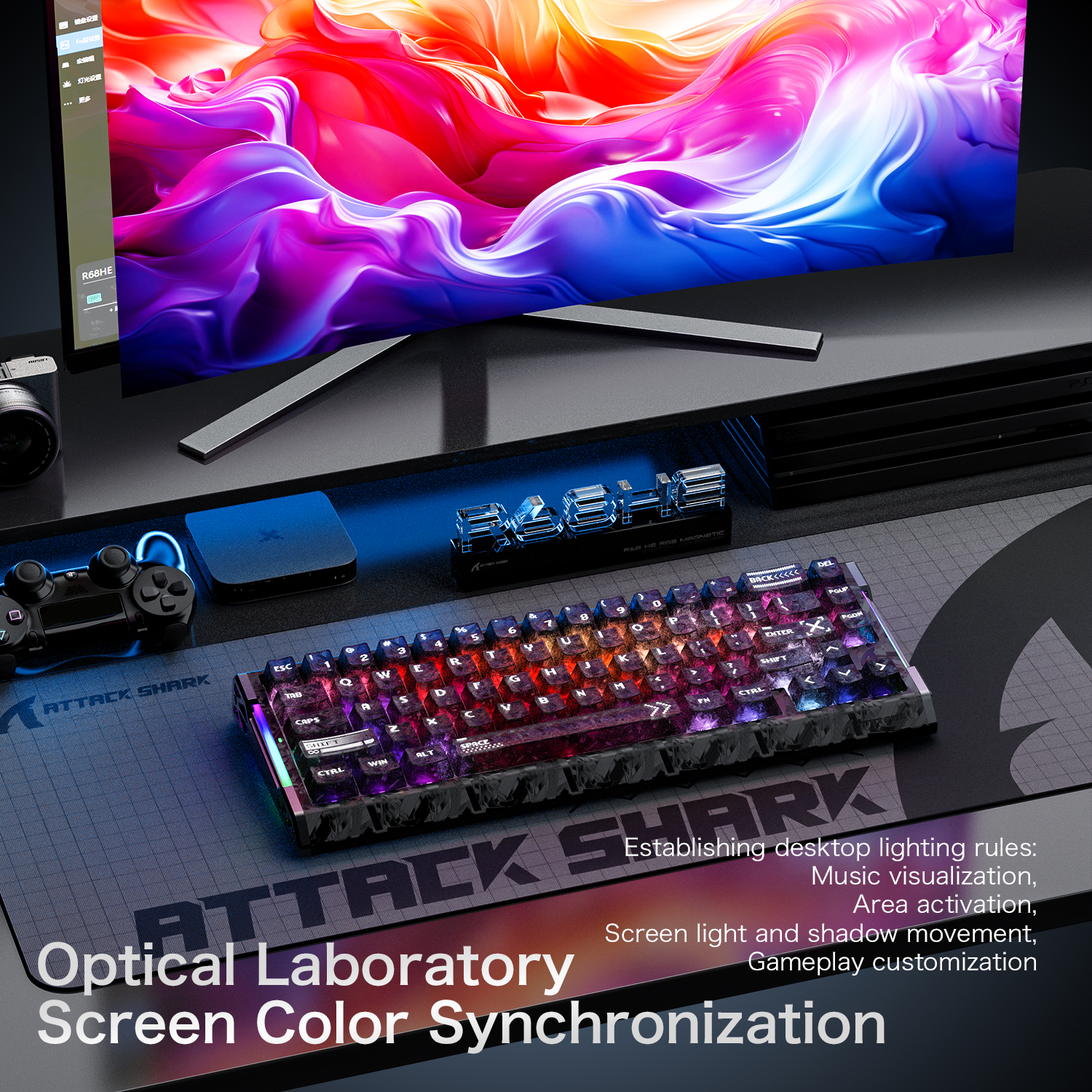 ATTACK SHARK R68 HE  magnetic  - Keyboard Gaming Mac avis et prix