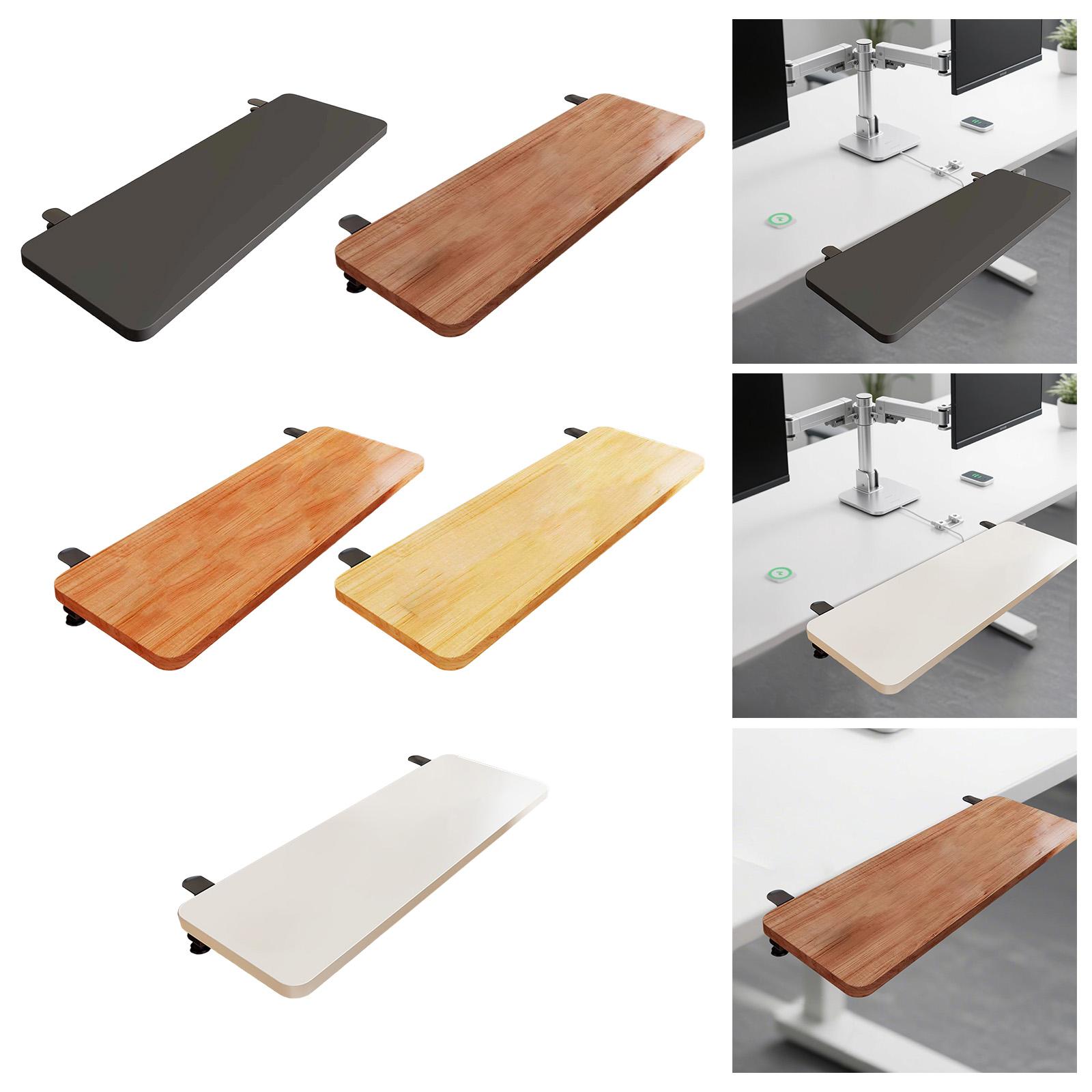 Desk Shelf Board Keyboard Tray - Wrist Rest Wood avis et prix