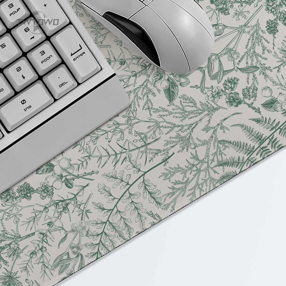 Mouse Pad Gaming Green Flower  - Gaming Keyboard Non Mechanical avis et prix