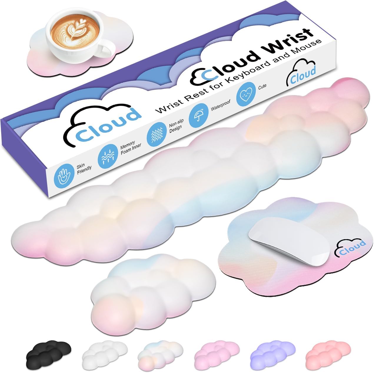 Ergonomic Cloud Wrist Rest wit - Gaming Keyboard Types avis et prix