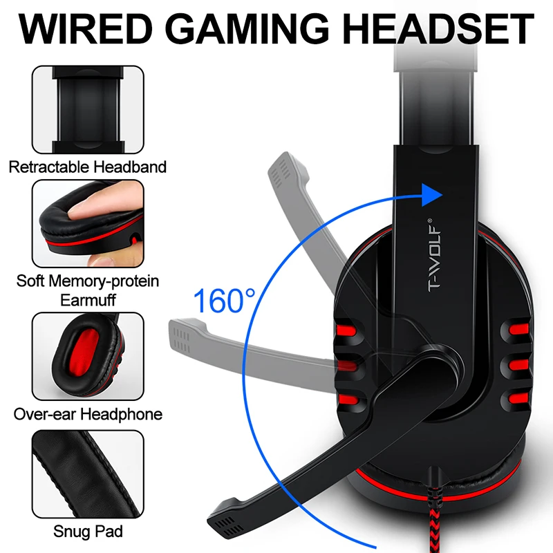 T-WOLF Game Four Piece TF800 I - Gaming Keyboard Mouse Set avis et prix