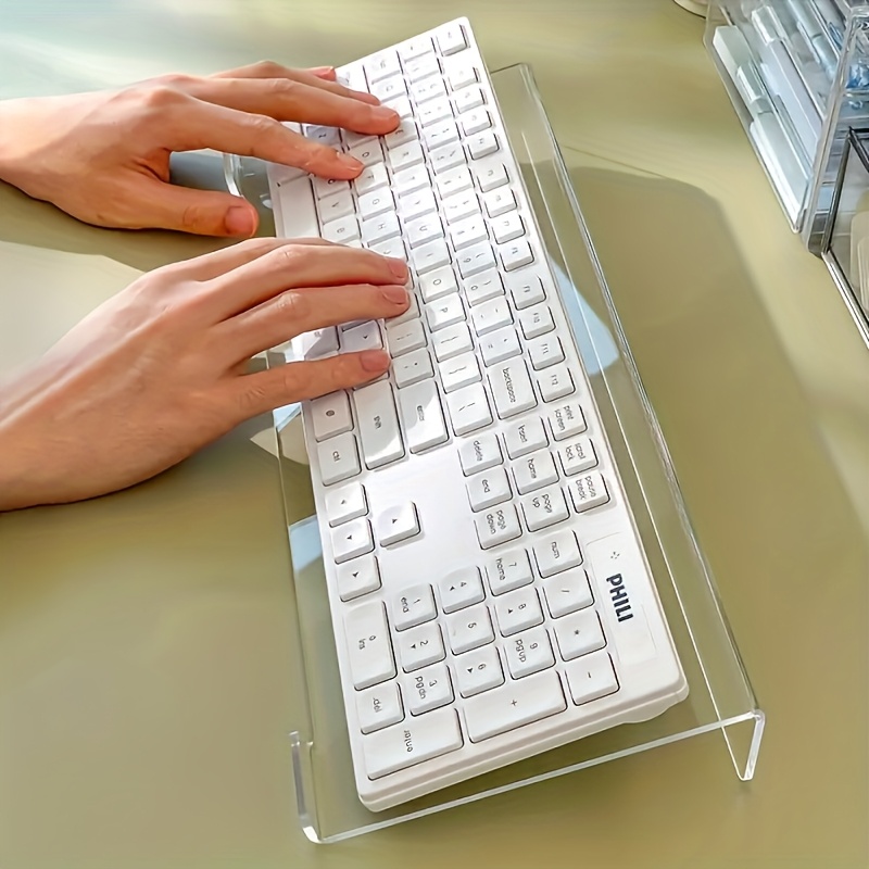 Acrylic keyboard stand, transp - Keyboard Gaming Transparent avis et prix