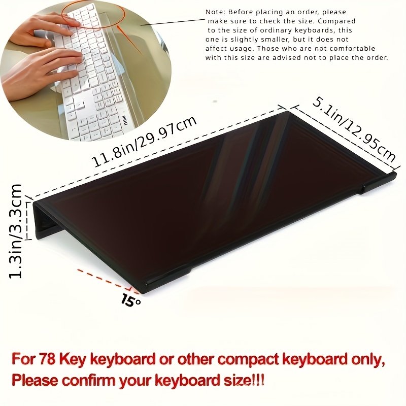 Acrylic keyboard stand, transp - Keyboard Gaming Transparent avis et prix