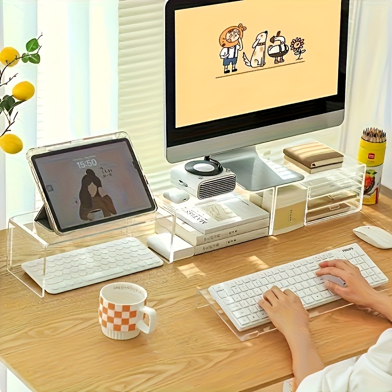 Acrylic keyboard stand, transp - Keyboard Gaming Transparent avis et prix