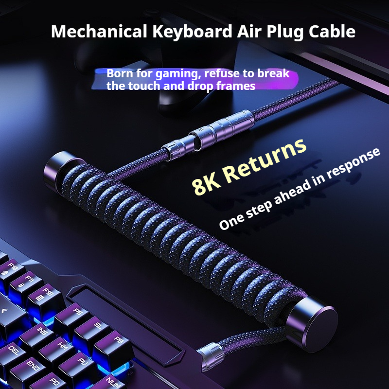 Eary 1.2m Coiled Keyboard Cabl - Gaming Keyboard Types avis et prix