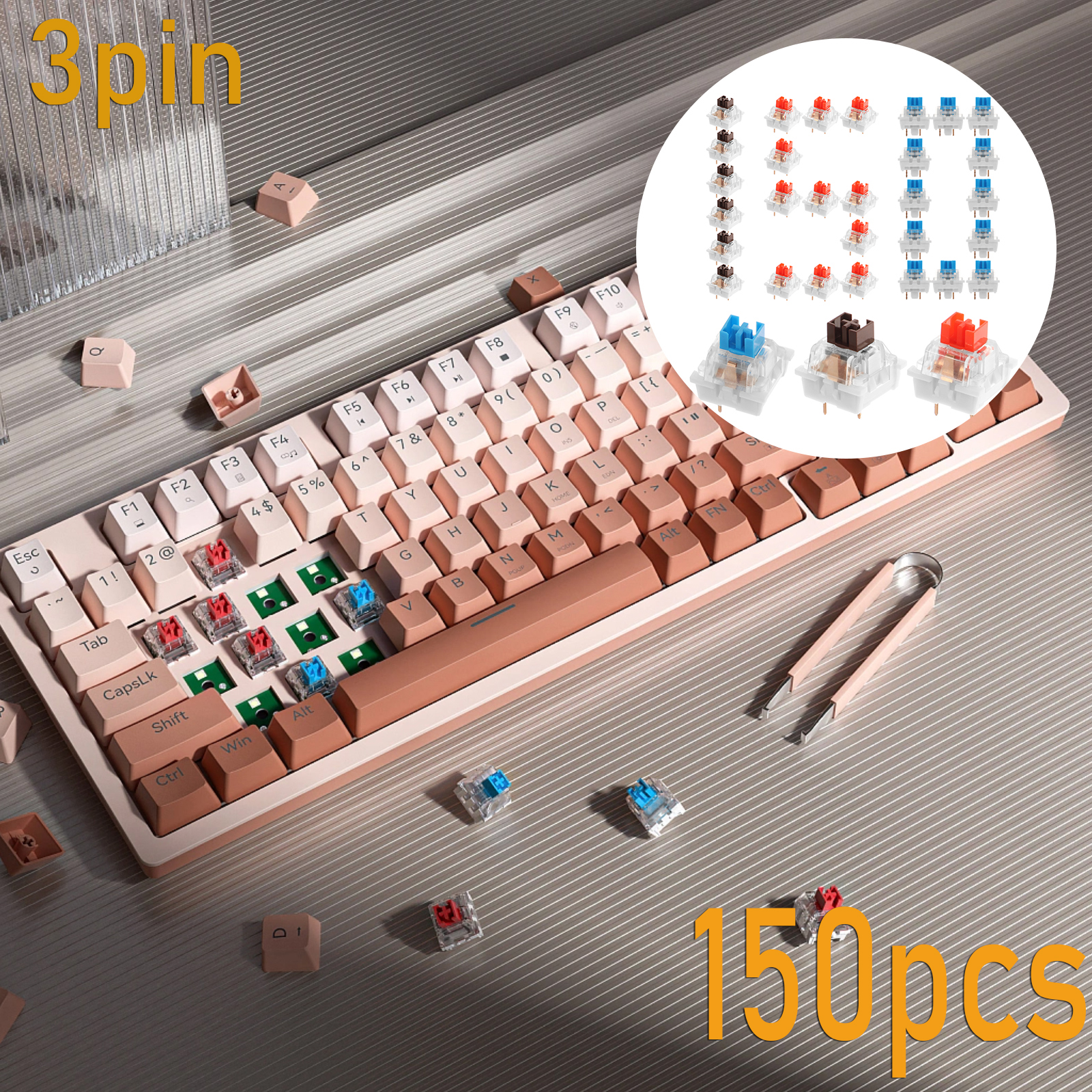 150Pcs Switch Replacement 3 PI - Gaming Keyboard Types avis et prix