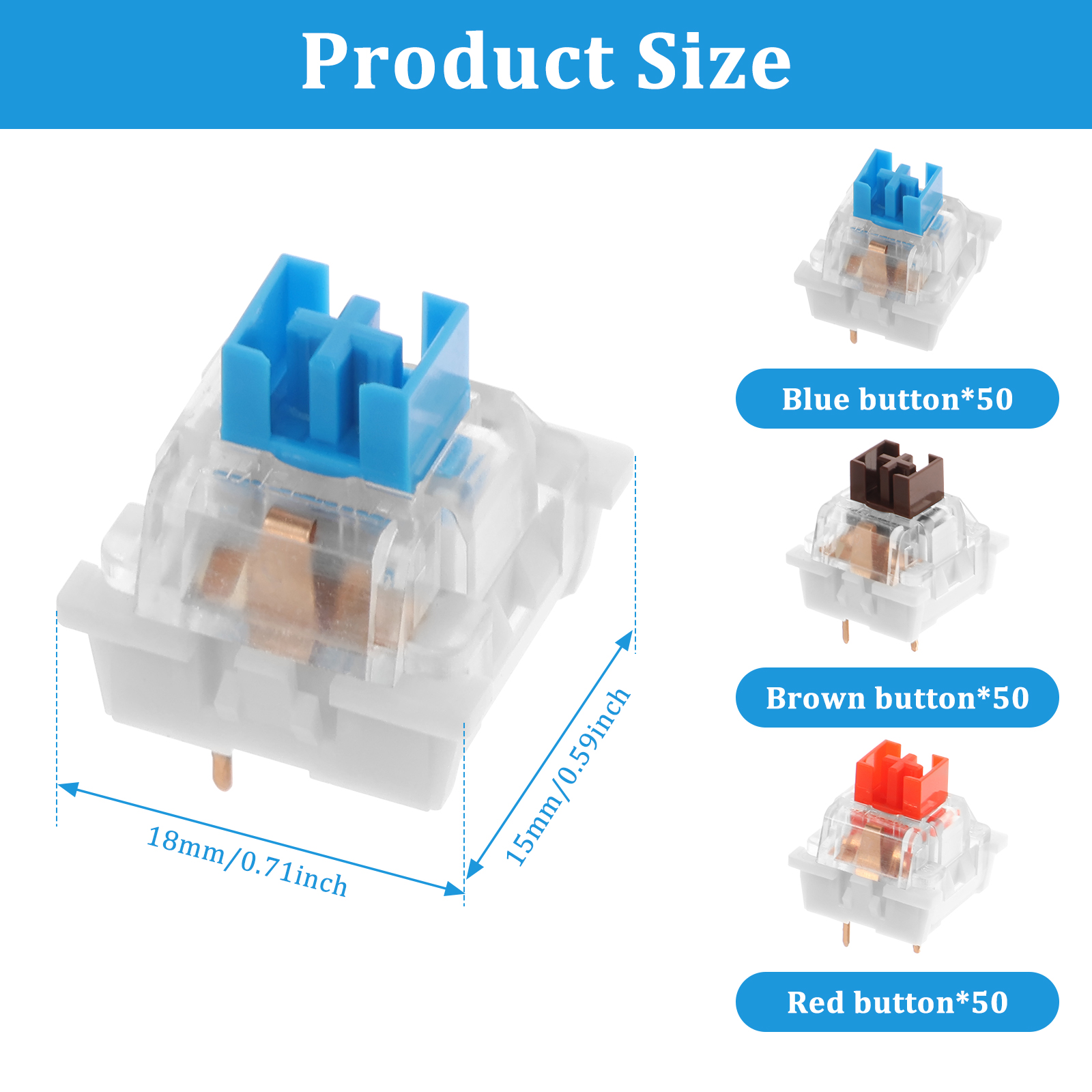 150Pcs Switch Replacement 3 PI - Gaming Keyboard Types avis et prix