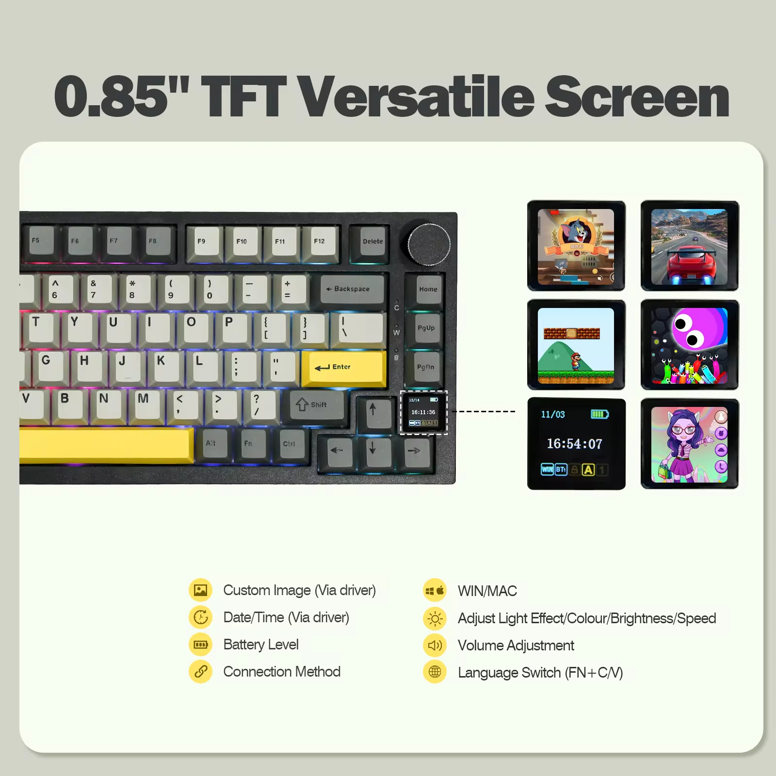 Ajazz AK820 Pro 75% Gasket-mou - Gaming Keyboard Mobile avis et prix
