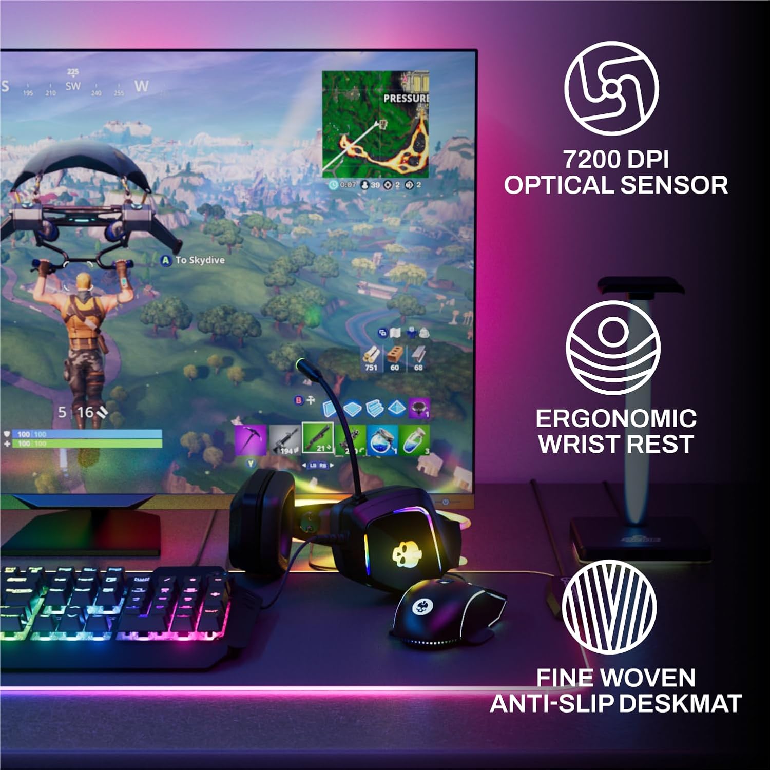 6-Piece RGB Gaming Bundle: Mec - Keyboard Mouse Bundle Gaming avis et prix