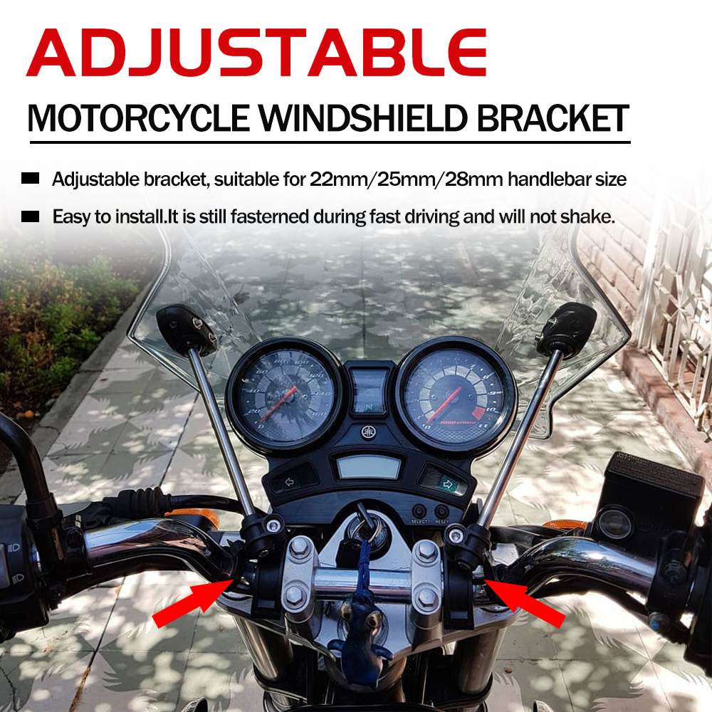 Motorcycle Adjustable Windshie - Gasket Mount Kit avis et prix