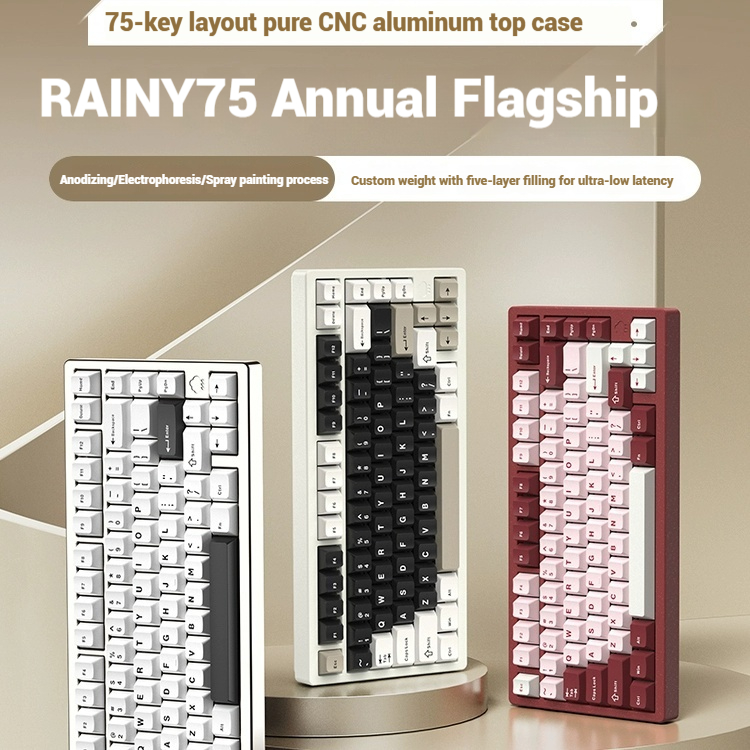 Wireless Bluetooth RAINY75 Cus - Gaming Keyboard Bluetooth avis et prix