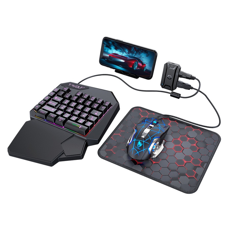T-Wolf Tf950 5 In 1 One Handed - Keyboard Mouse Bundle Gaming avis et prix