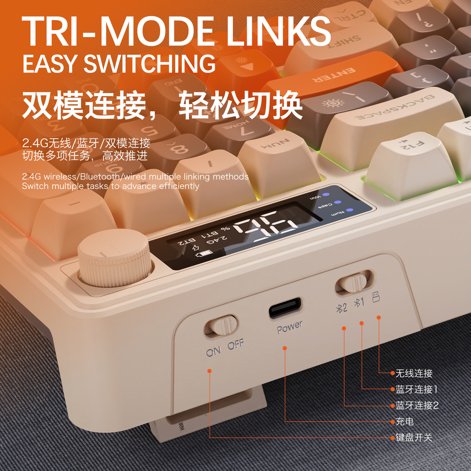 Hot Free Wolf T96 Wireless Dua - Gaming Keyboard Bluetooth avis et prix