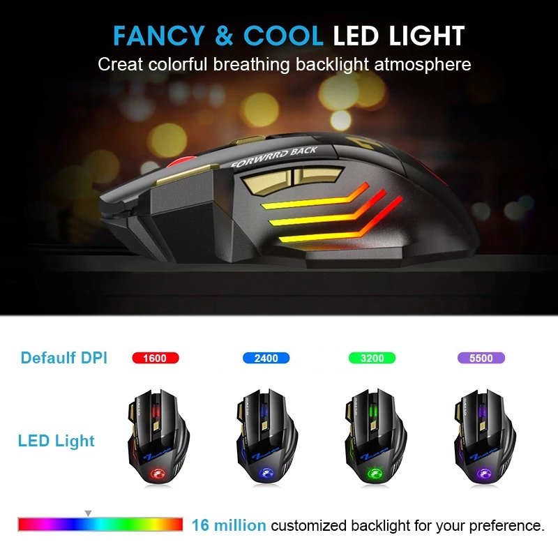 Wireless Gaming Mouse Portable - Gaming Keyboard Bluetooth avis et prix